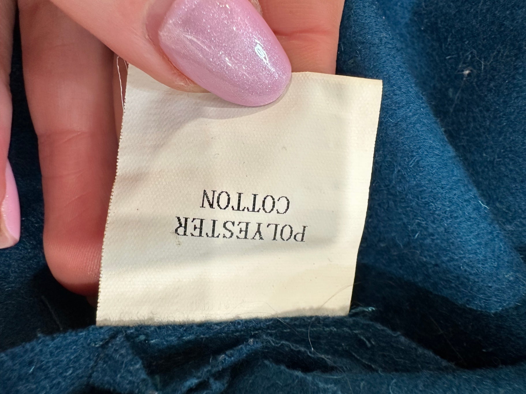 [SALE] Vest - Teal with felt like fabric - size 16