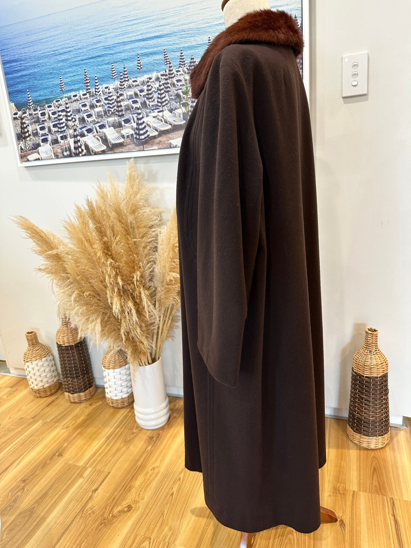 [SALE] Vintage - Longline Wool Coat - Large