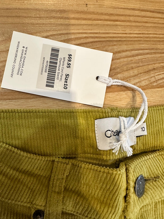Ghanda - Corduroy Flare Pants - 10 