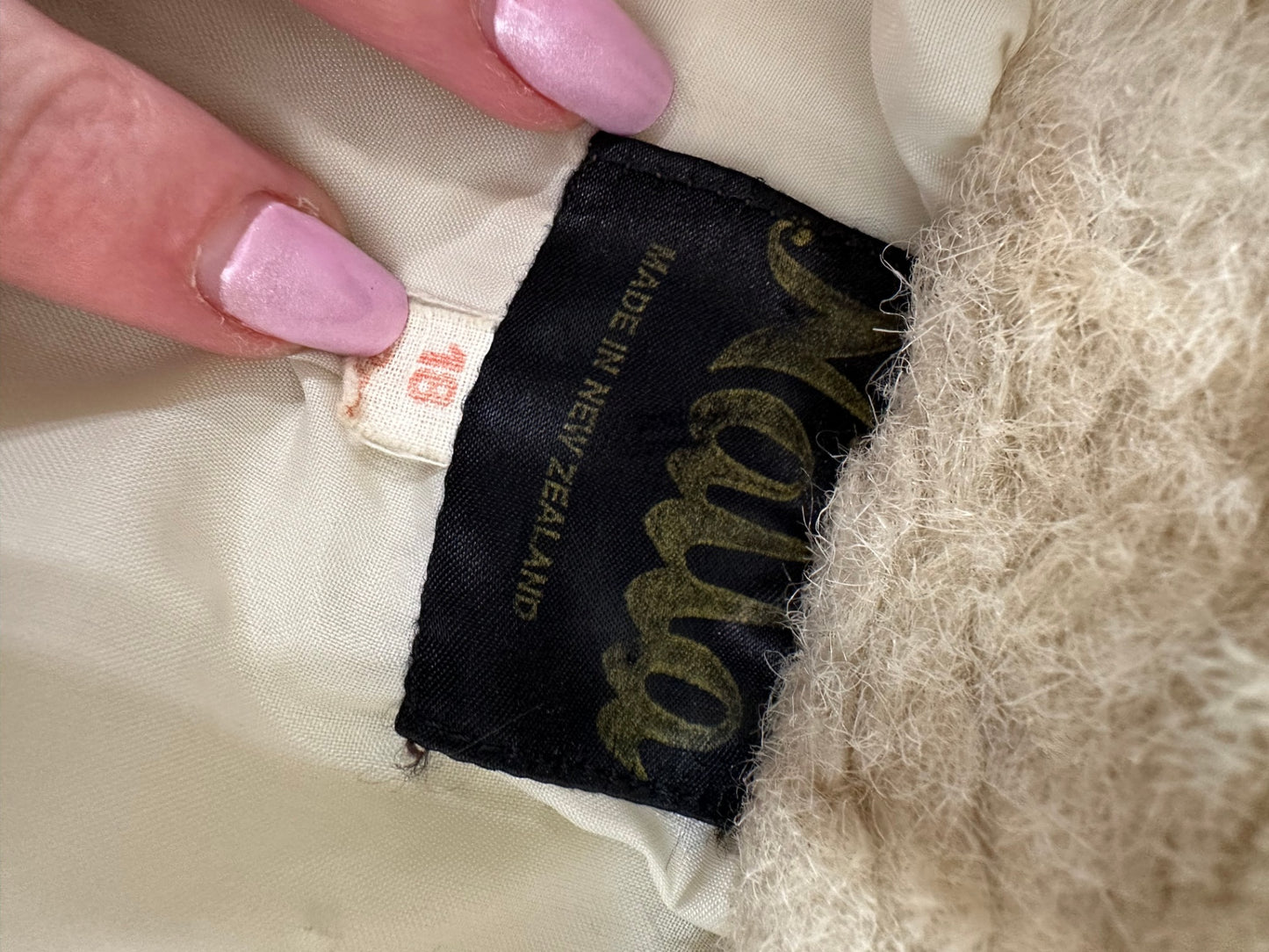 [SALE] Vintage Coat - Faux Fur - Beige