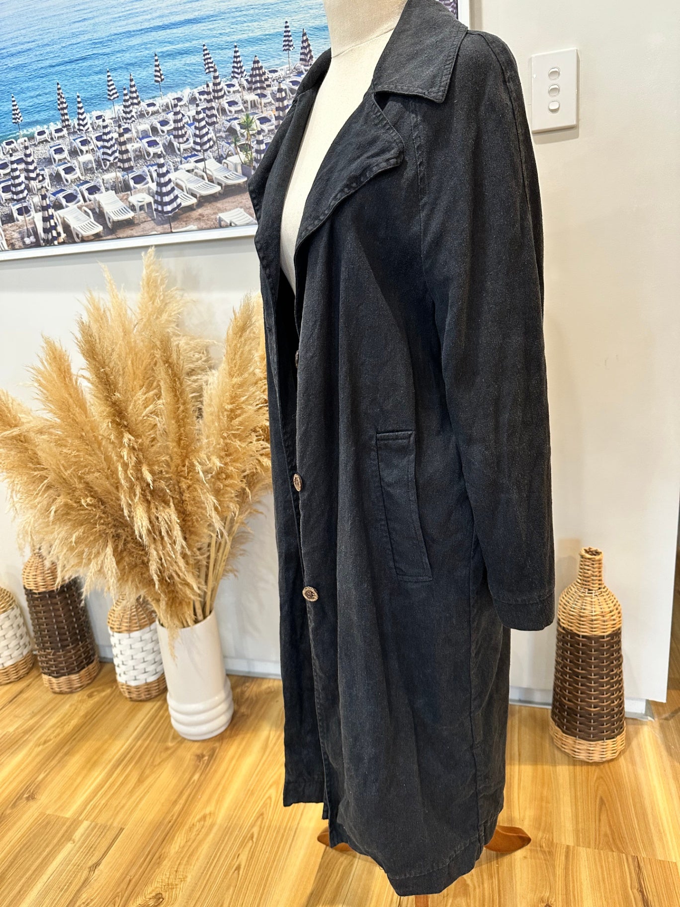 [SALE] Afends Over Coat - 55% Hemp - Size 6