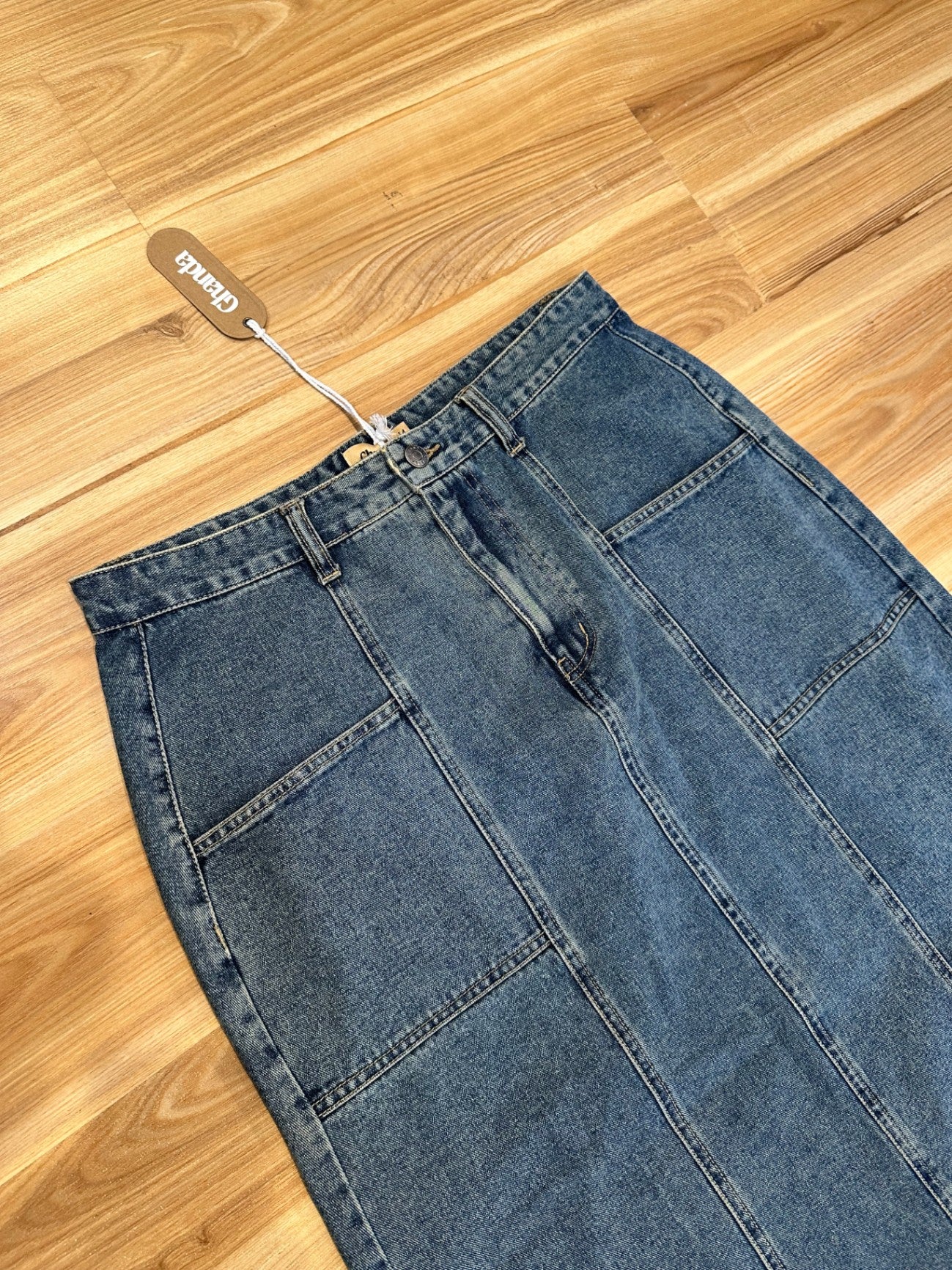 [SALE] Ghanda - Denim Midi - Skirt - Size 14
