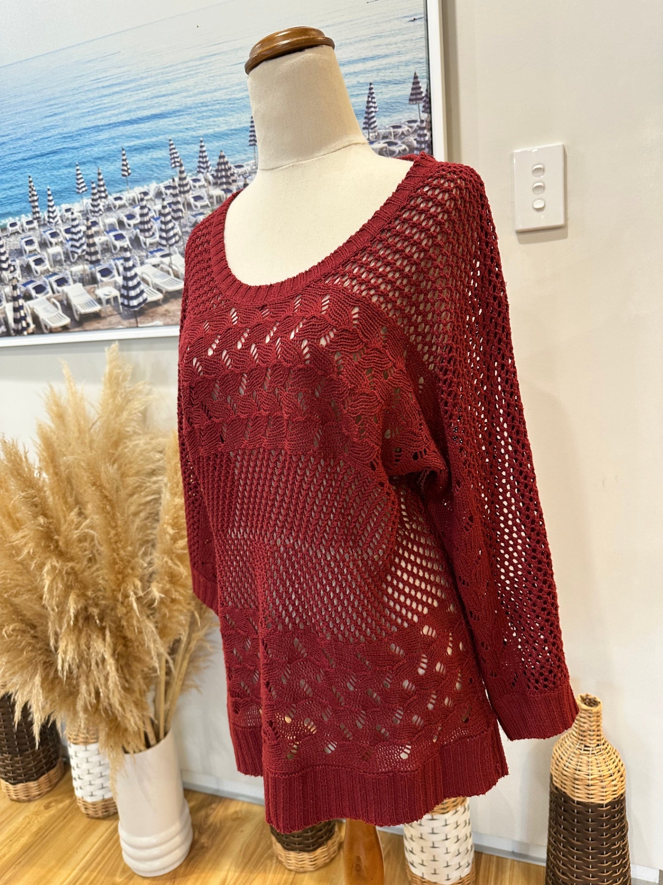 [SALE] Burgundy Jumper - Small