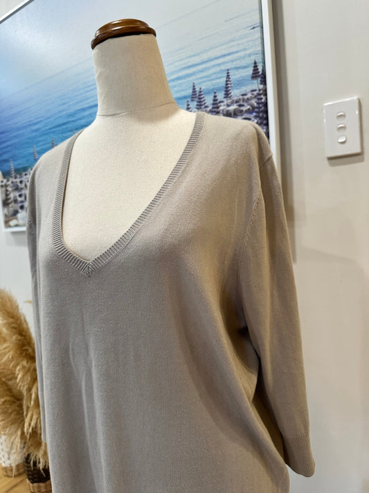 [SALE] Sills + Co - Top Beige - 50% cotton - Small