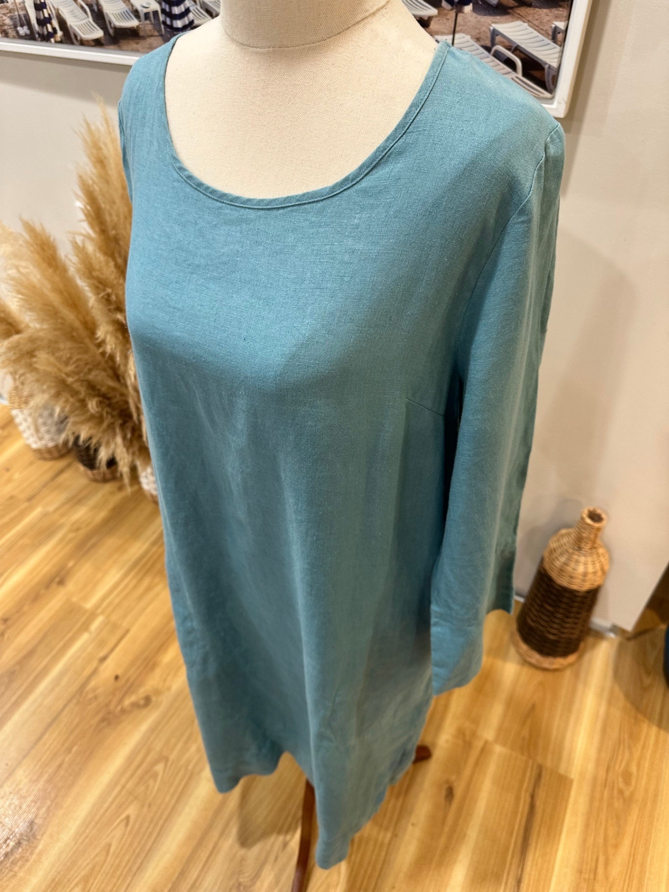 Random Dress 10 Light Blue - 100% linen