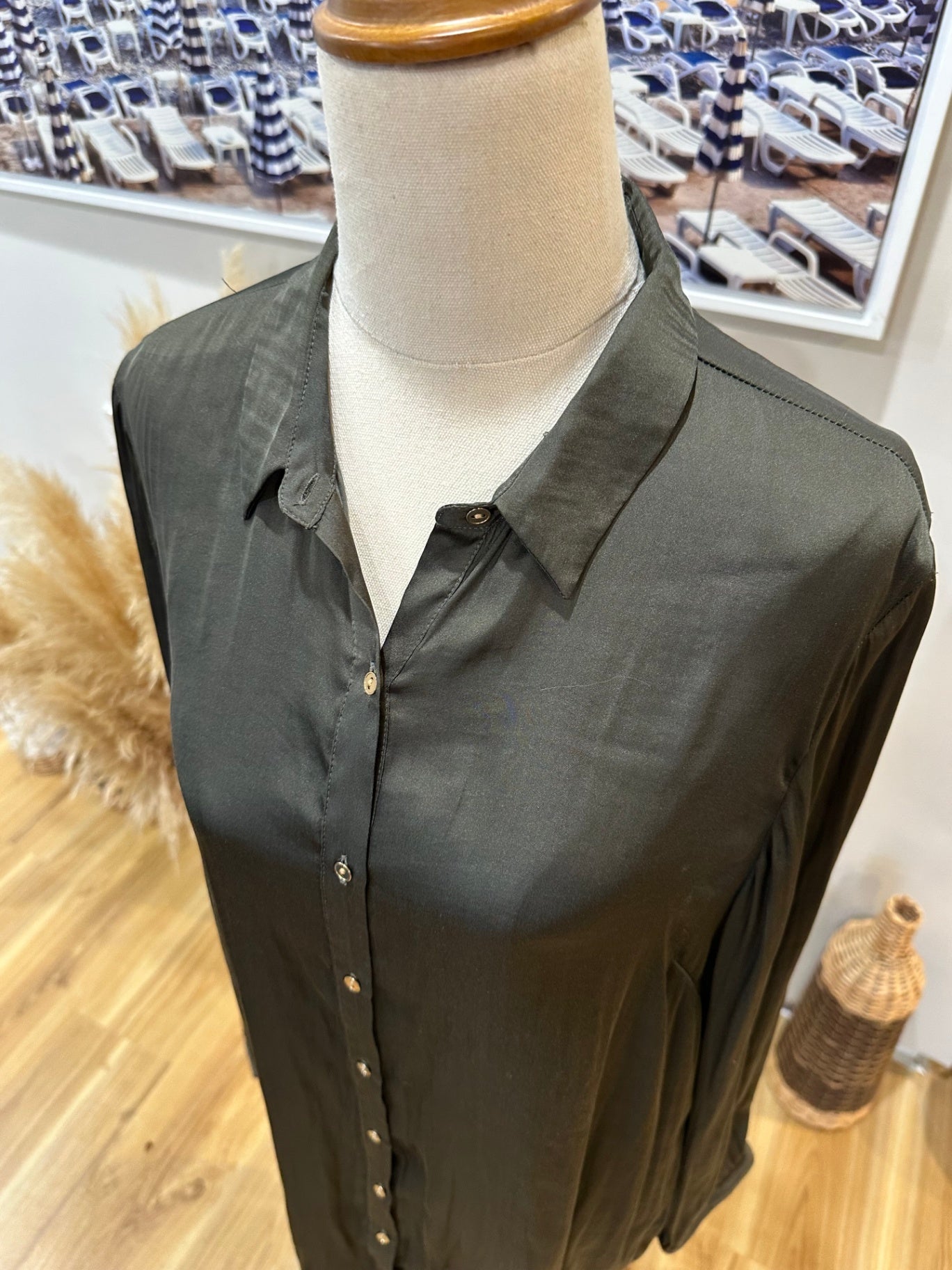 Vassalli Dress 12 Olive Green