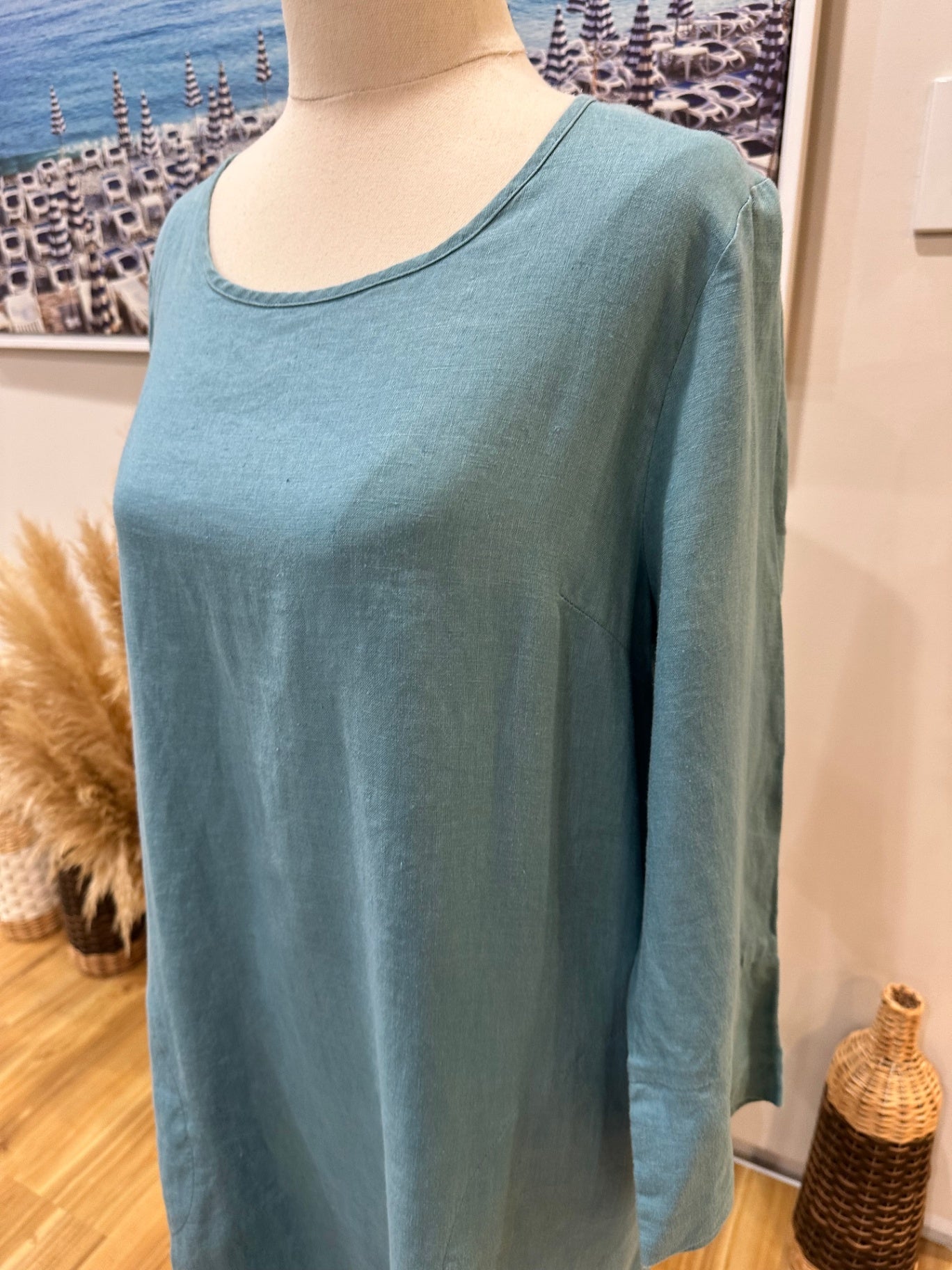 Random Dress 10 Light Blue - 100% linen