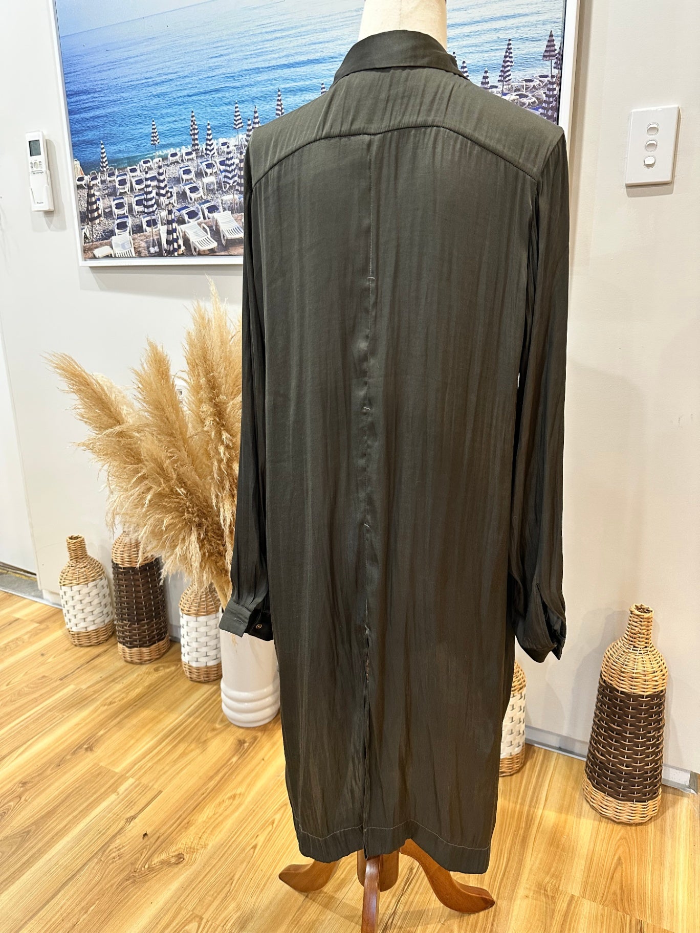 Vassalli Dress 12 Olive Green