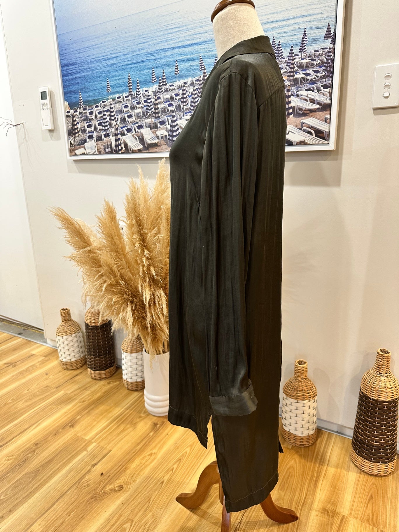 Vassalli Dress 12 Olive Green