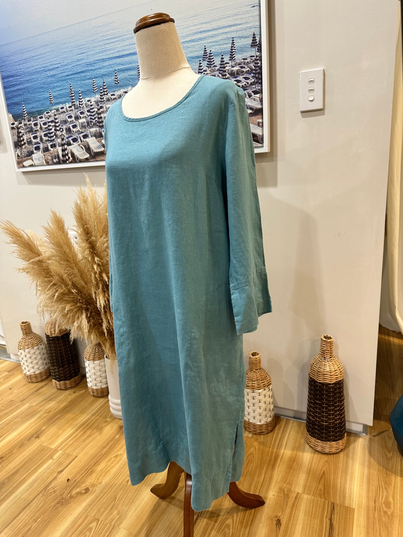 Random Dress 10 Light Blue - 100% linen