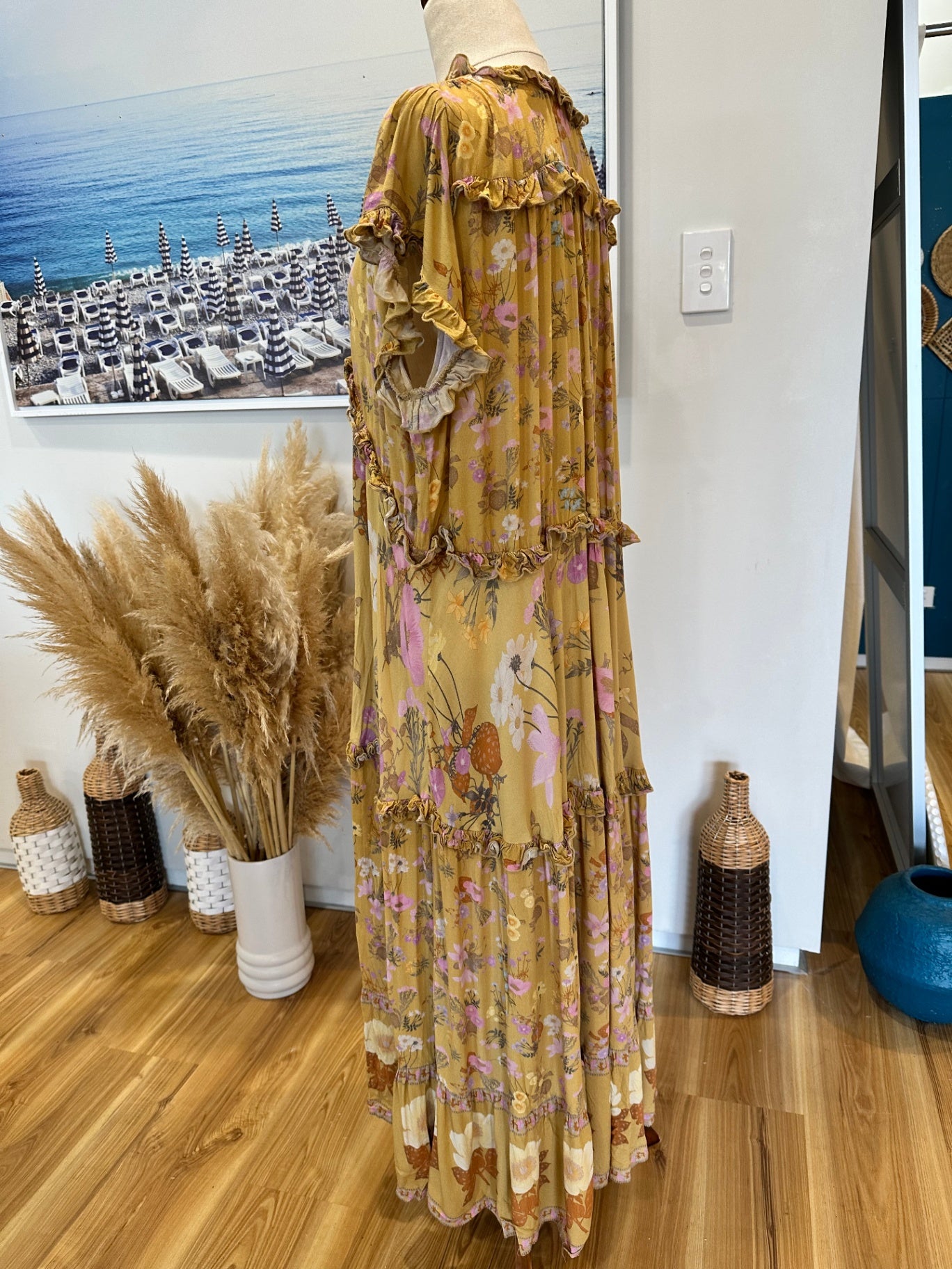 Spell - Maxi Dress - Medium - Mustard Tones