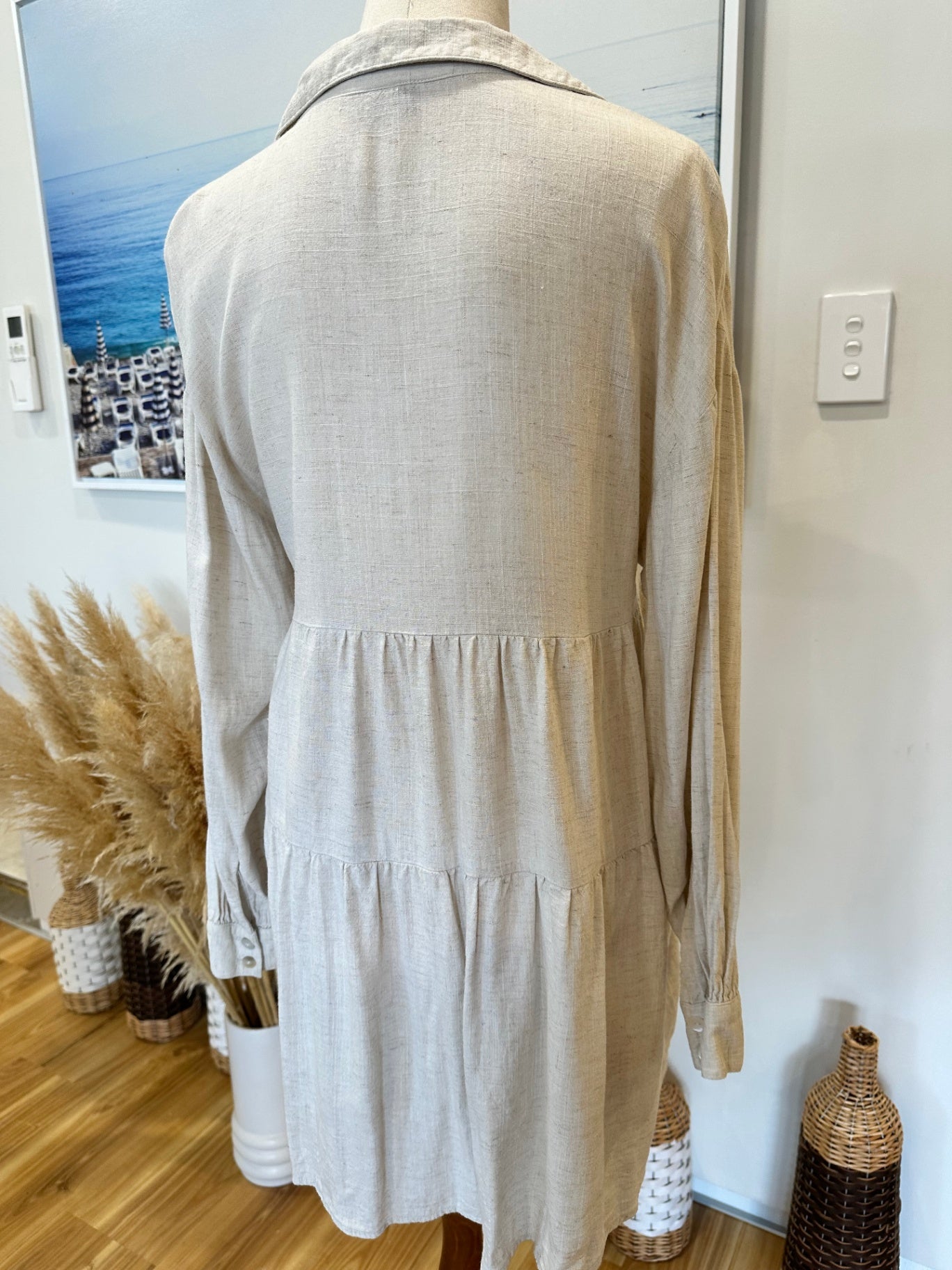 [SALE] Dotti - Dress - Oatmeal - 30% Linen