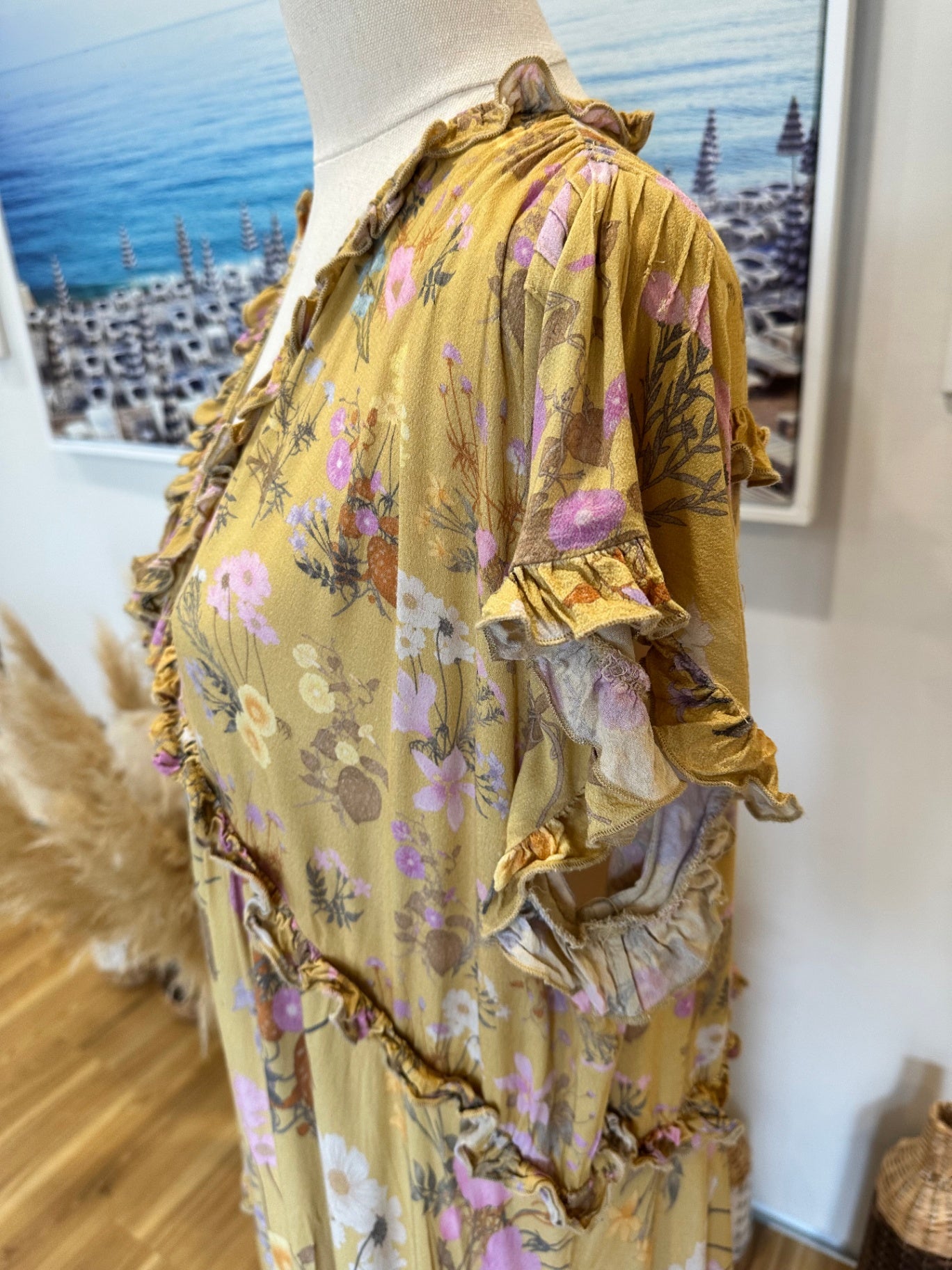 Spell - Maxi Dress - Medium - Mustard Tones