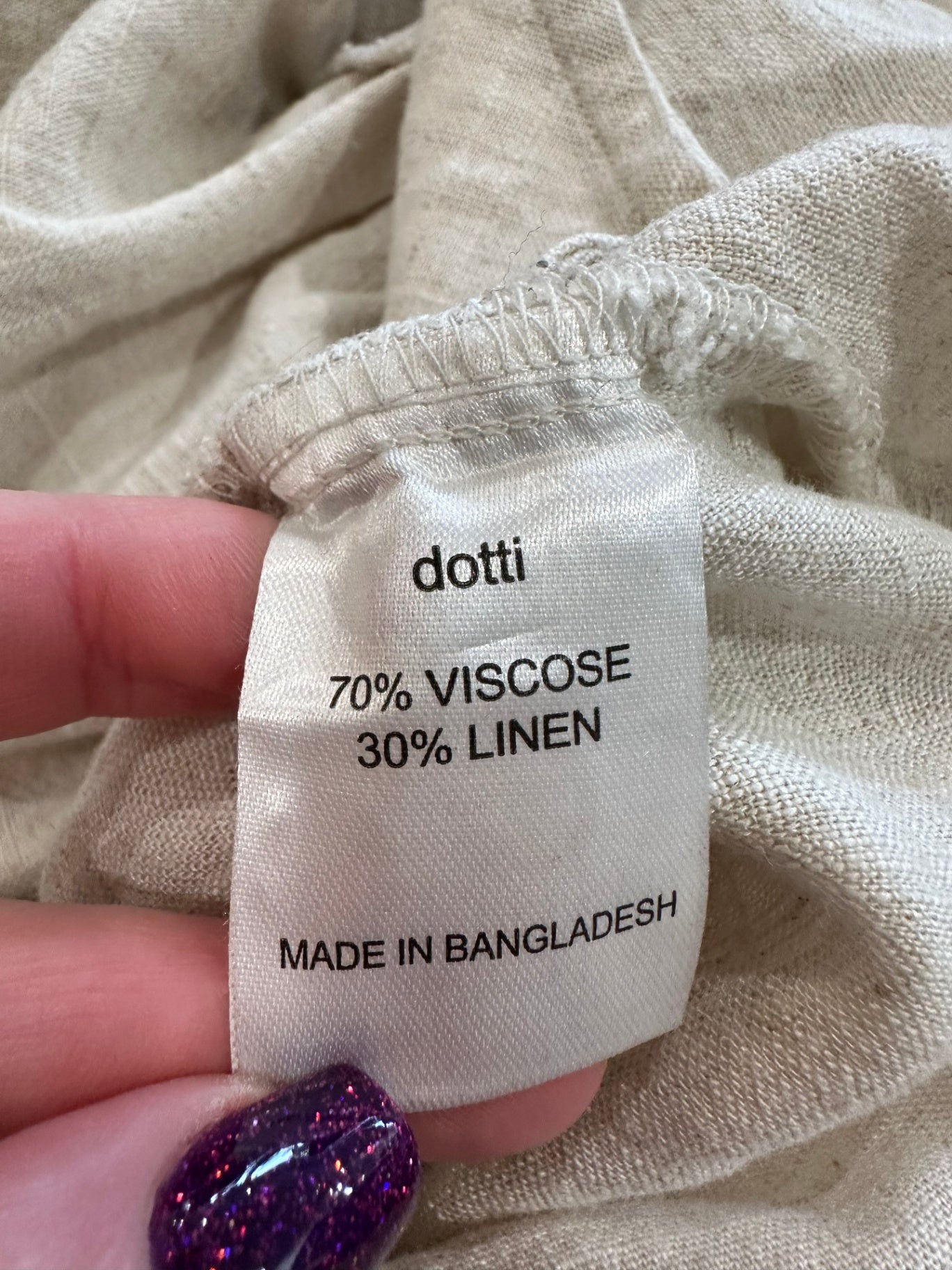 [SALE] Dotti - Dress - Oatmeal - 30% Linen