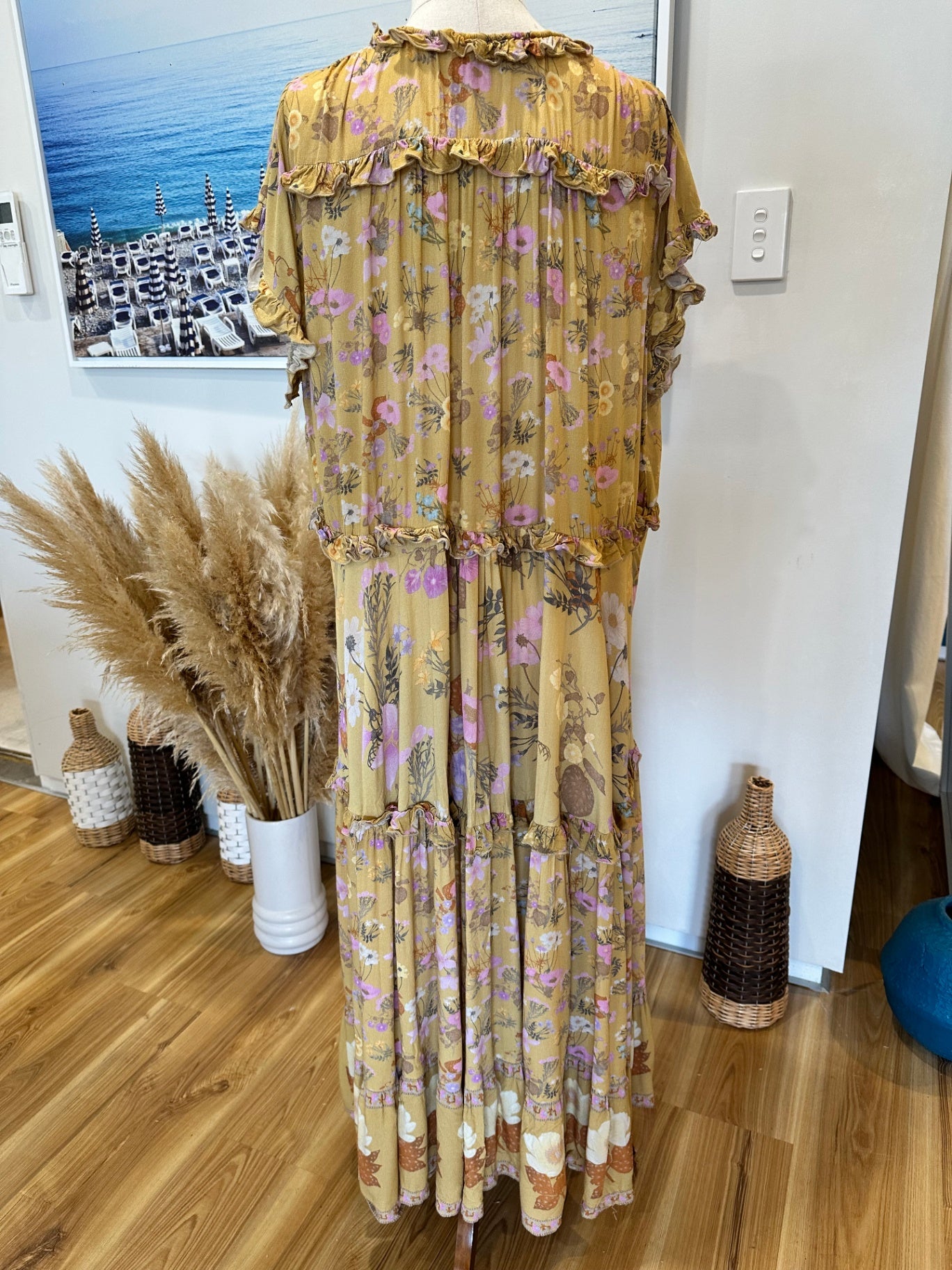 Spell - Maxi Dress - Medium - Mustard Tones