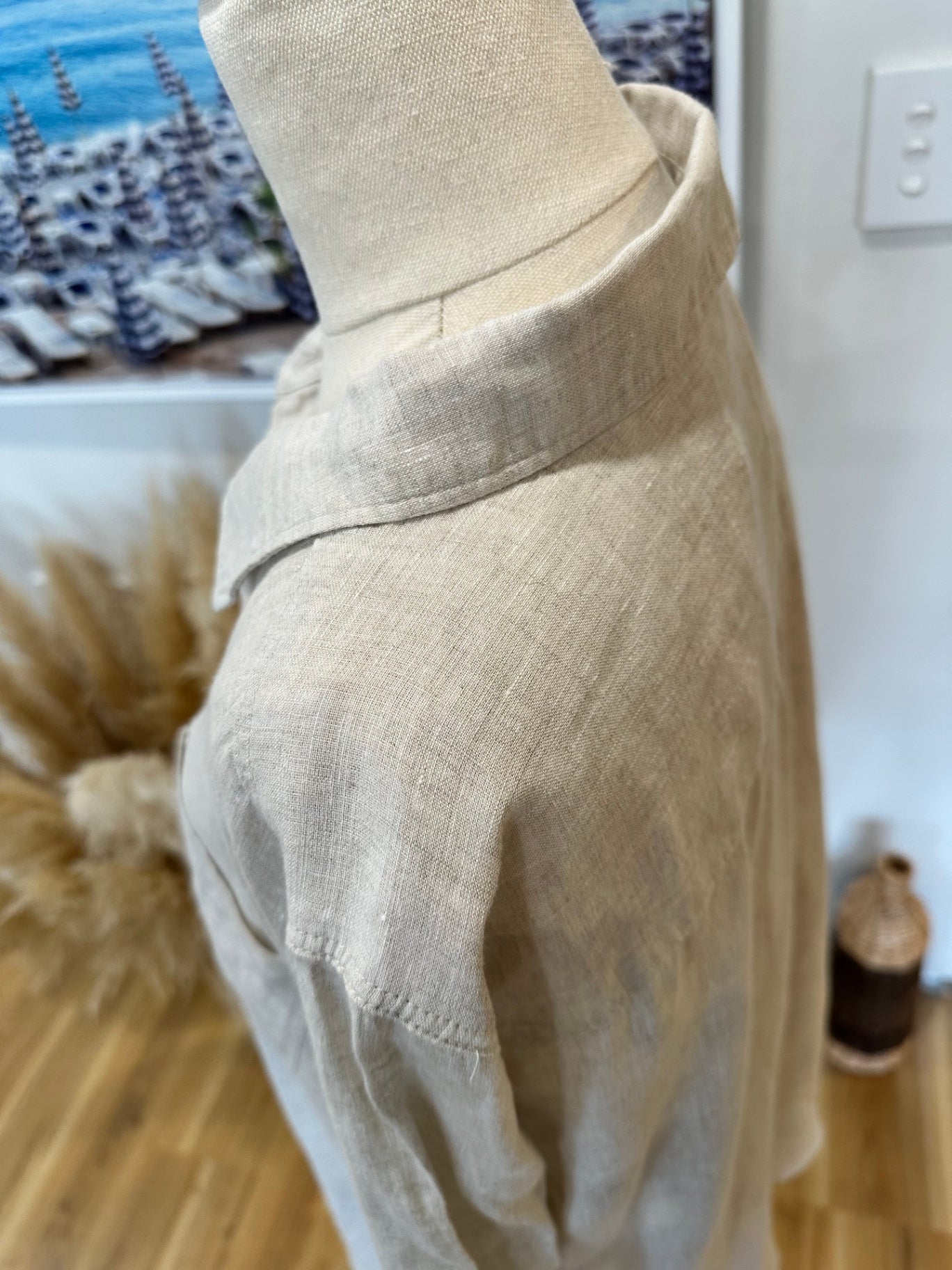 Just Jeans - 100% French Linen Shirt - Size 14