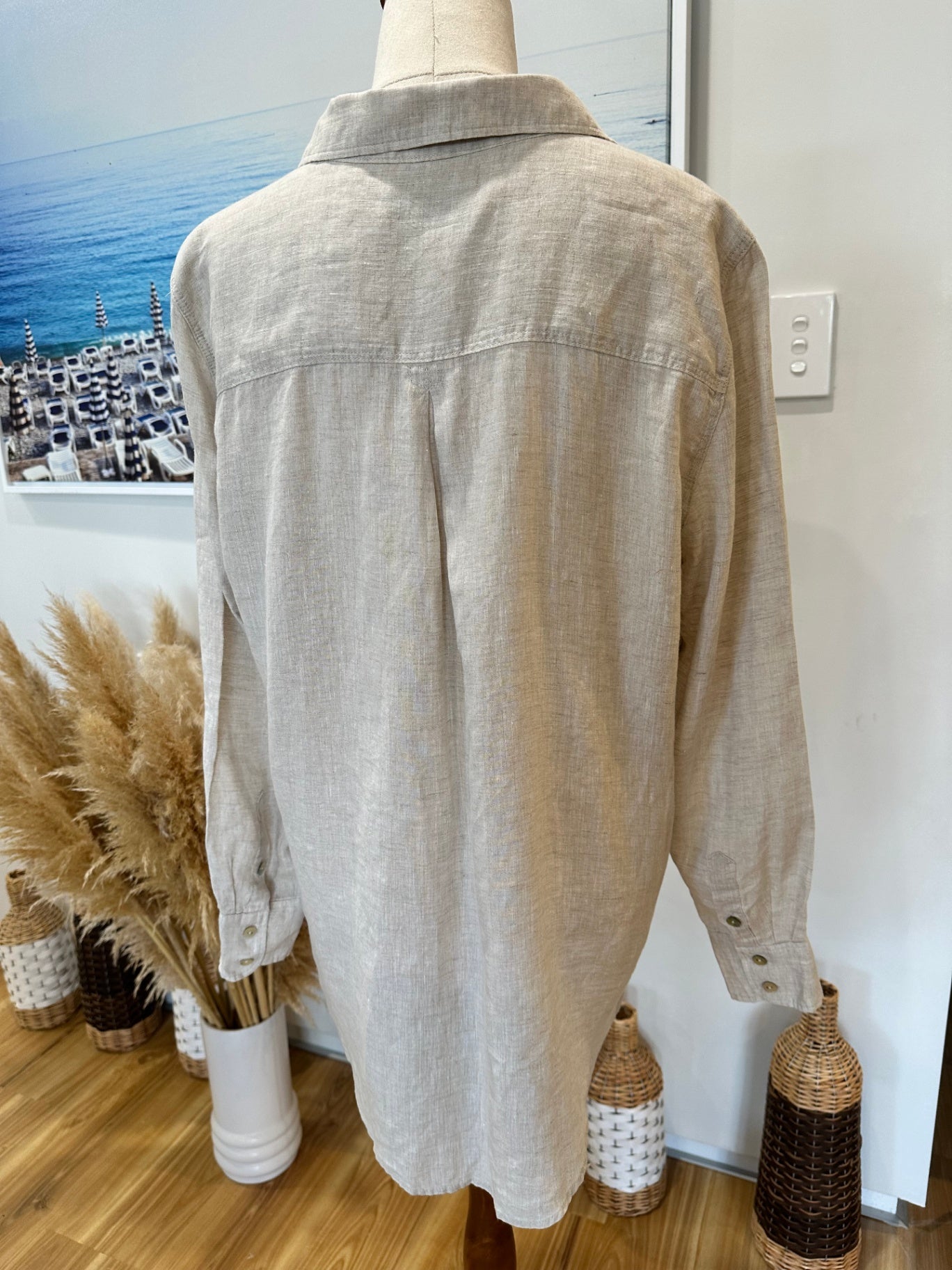 Just Jeans - 100% French Linen Shirt - Size 14