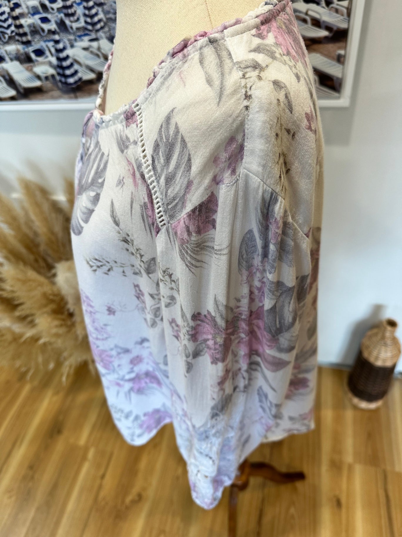 Just Jeans - Boho Top - Size 16 - 55% Linen