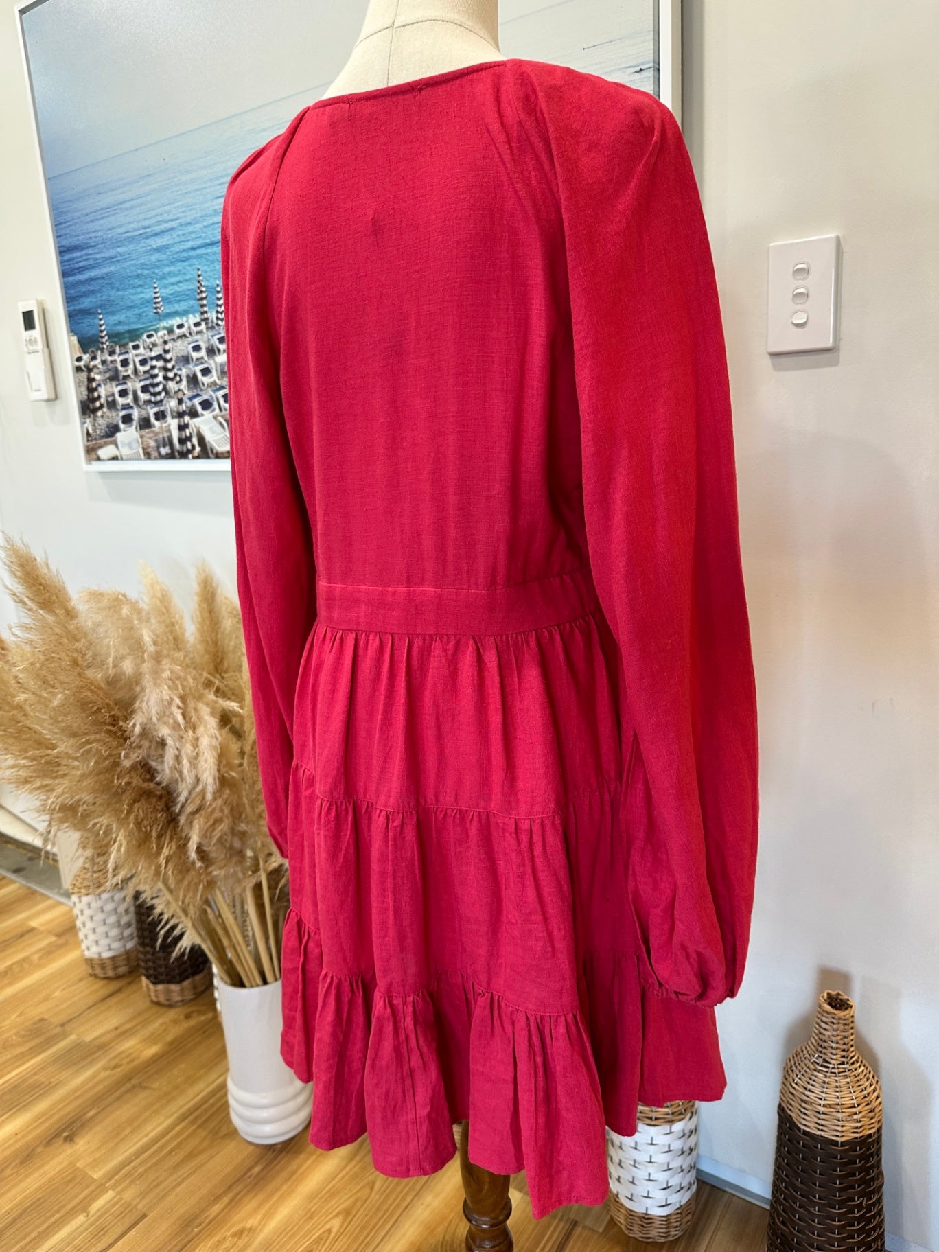 Sportsgirl Dress - NEW - Size 8 - 51% Linen