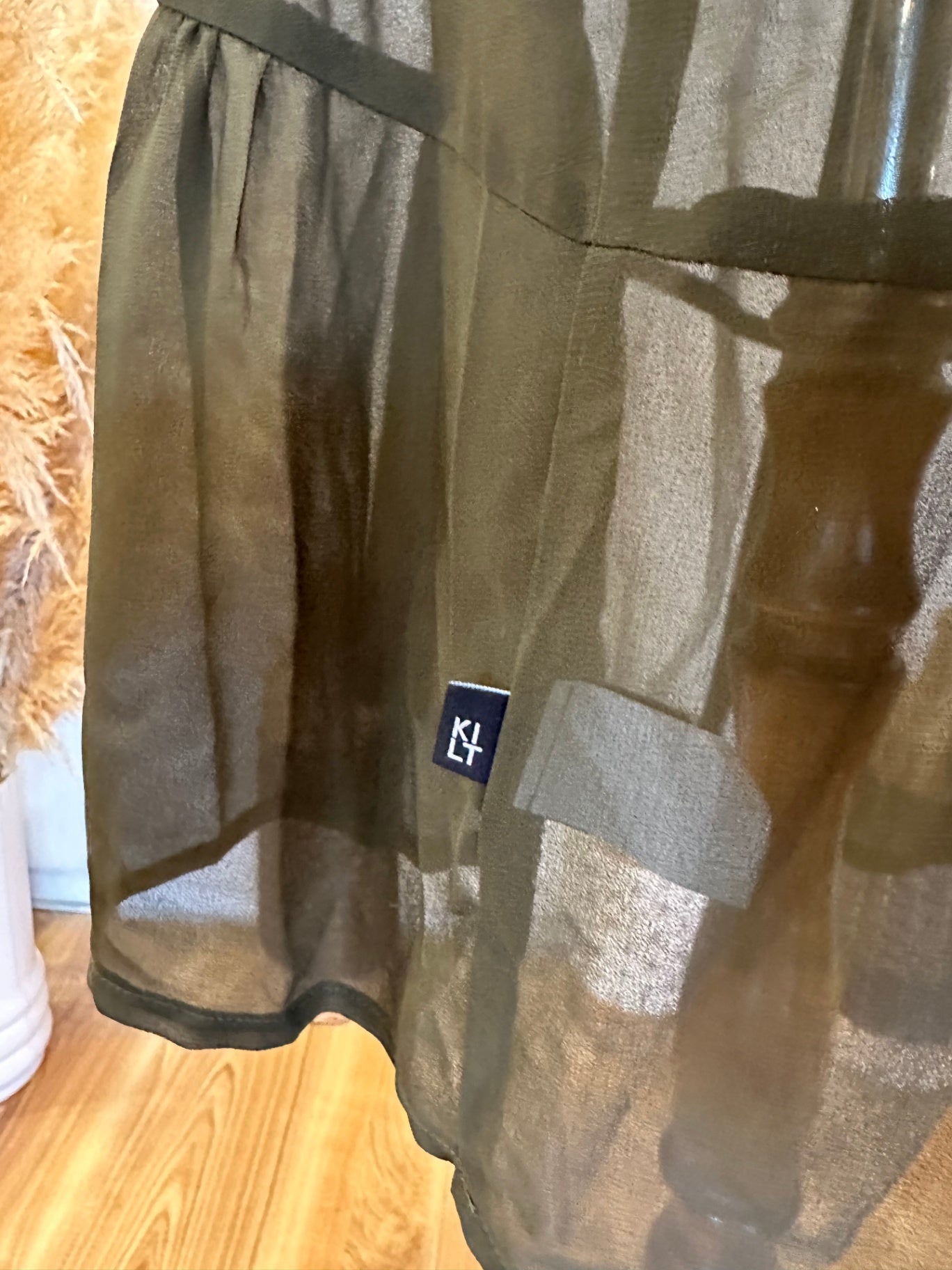 Kilt - Dress - Size 12 - Olive green