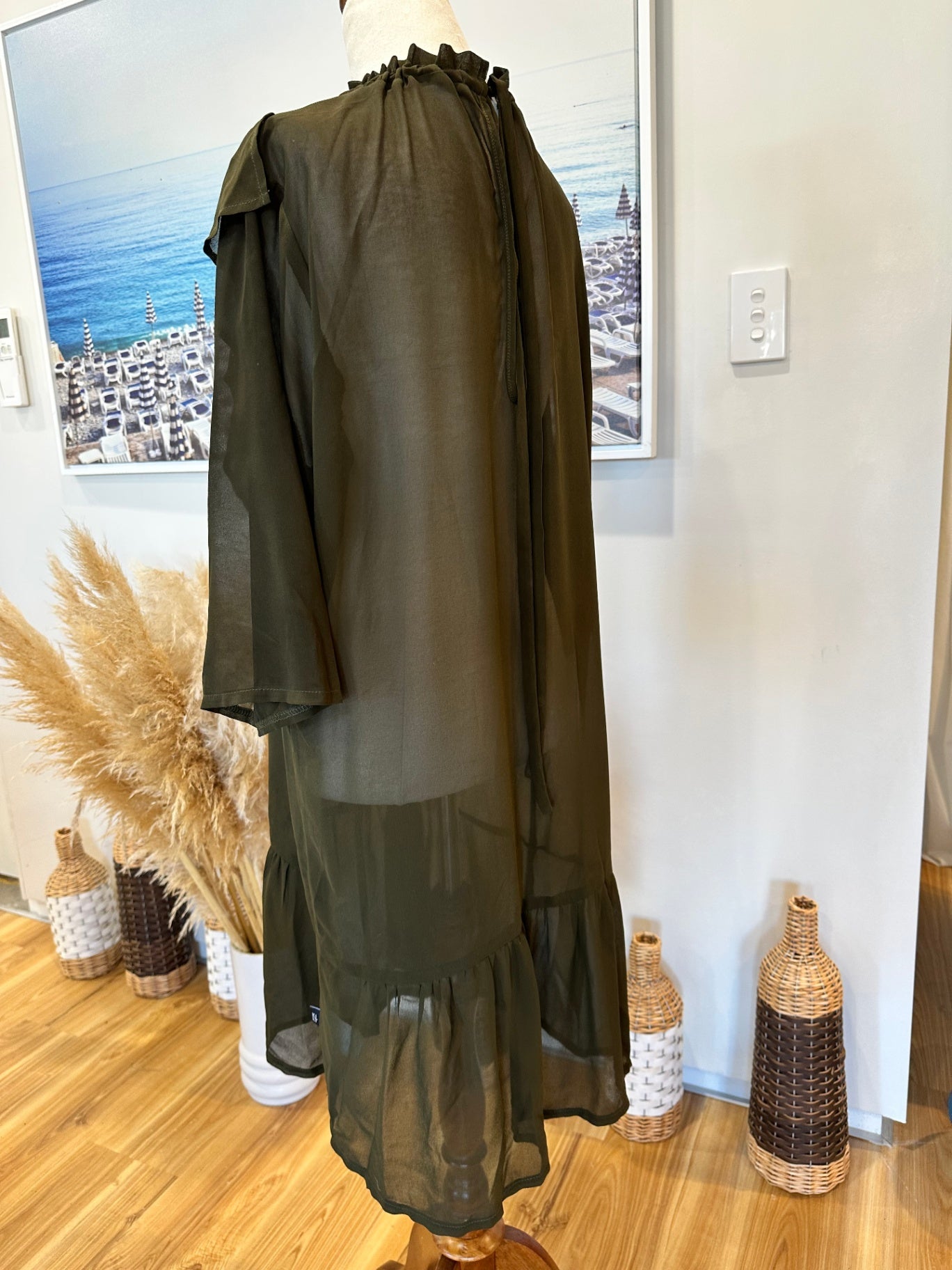 Kilt - Dress - Size 12 - Olive green