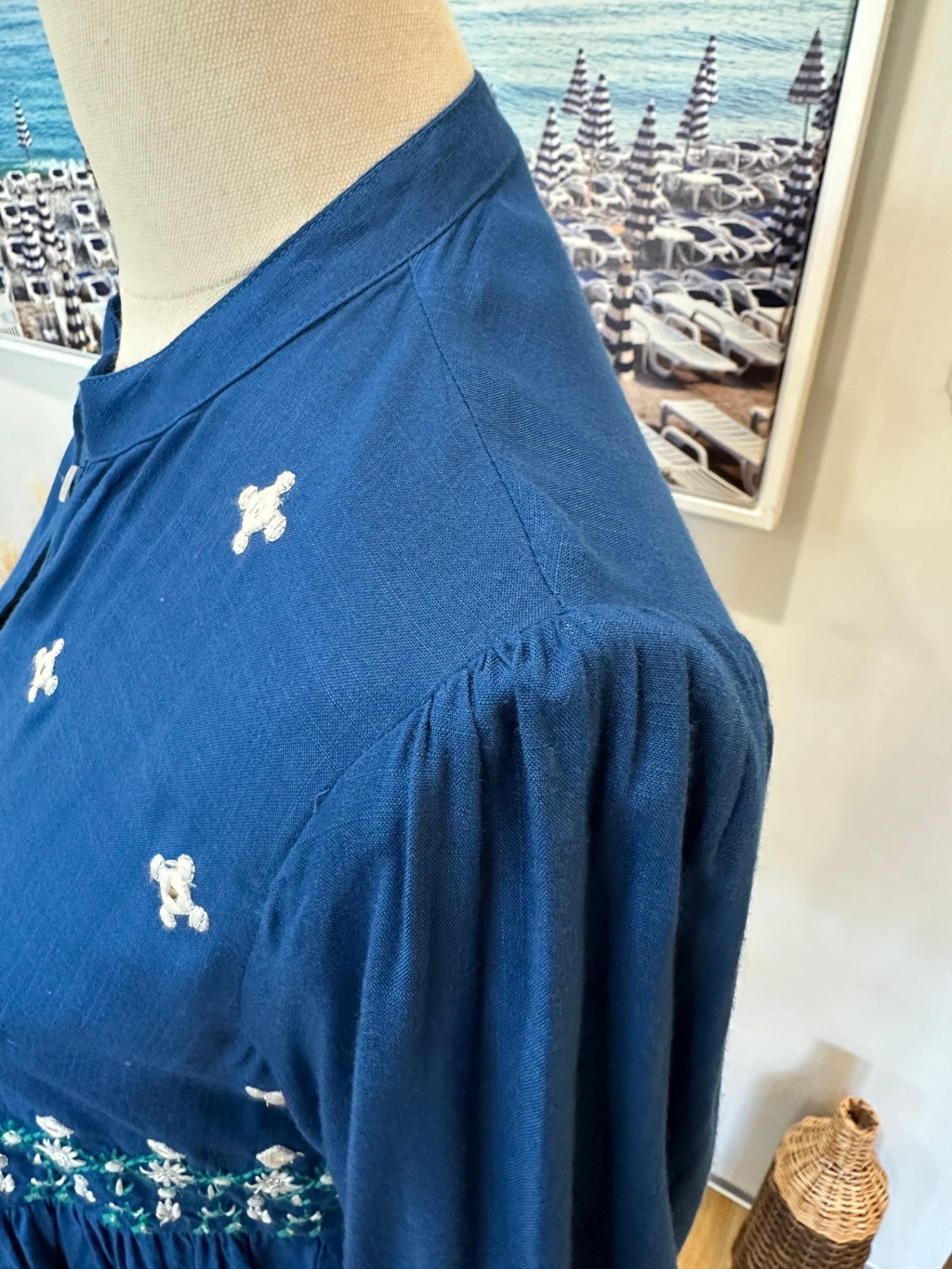 [SALE] ASYBUY - Boho Blouse - Small Blue