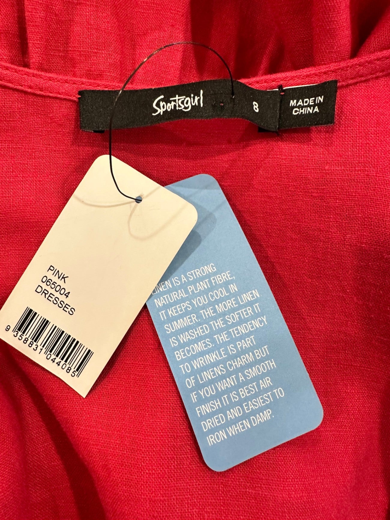 Sportsgirl Dress - NEW - Size 8 - 51% Linen