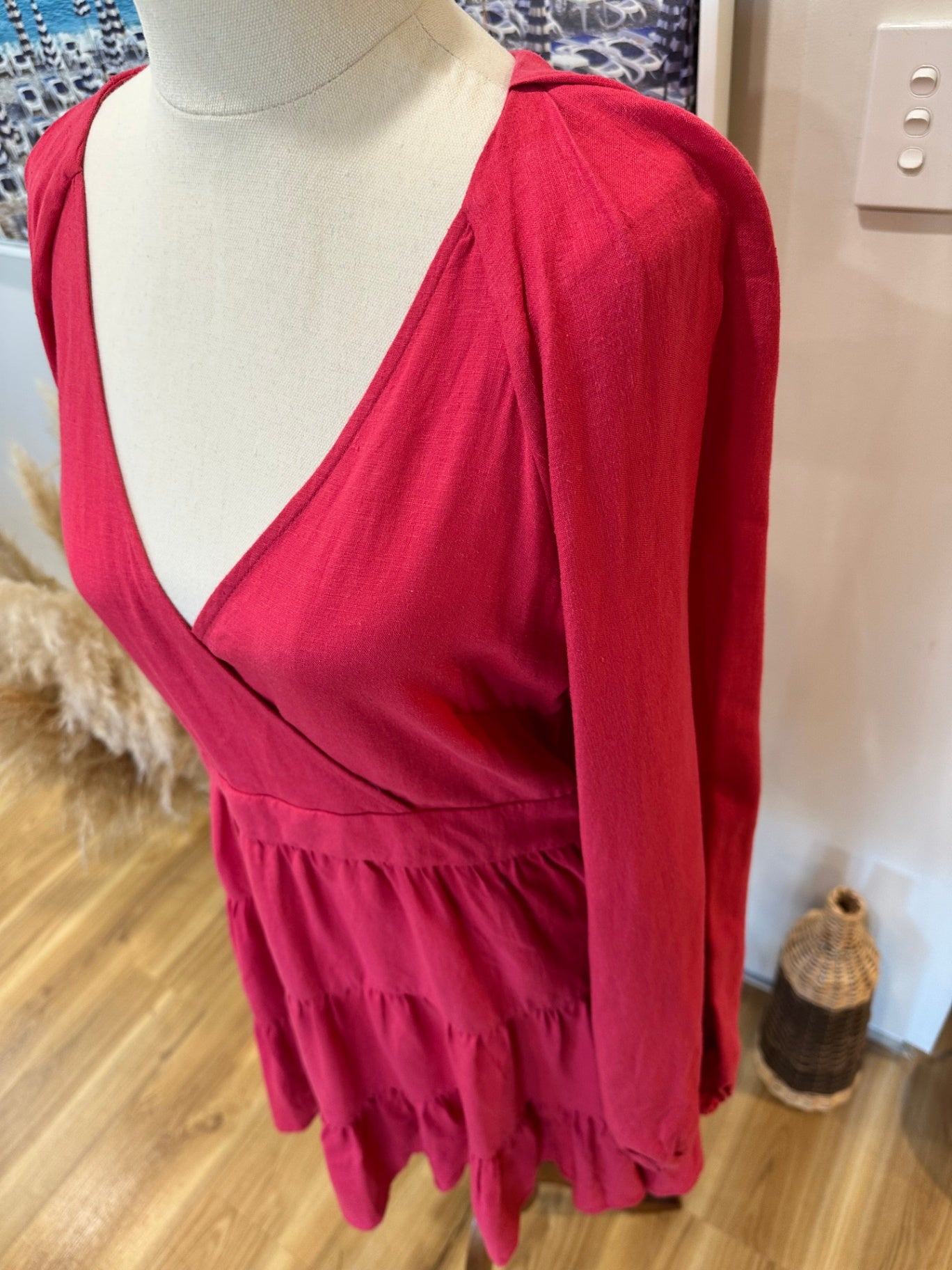 Sportsgirl Dress - NEW - Size 8 - 51% Linen