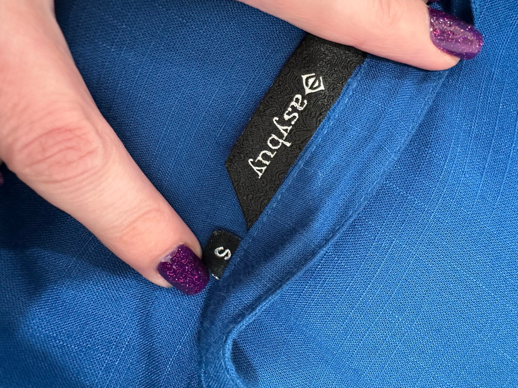 [SALE] ASYBUY - Boho Blouse - Small Blue