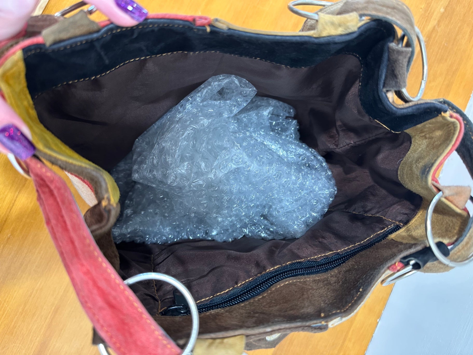 Patchwork - Suede - Handbag