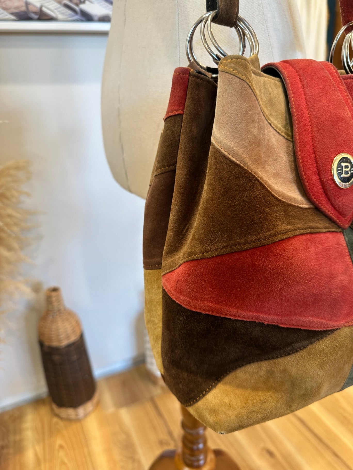 Patchwork - Suede - Handbag