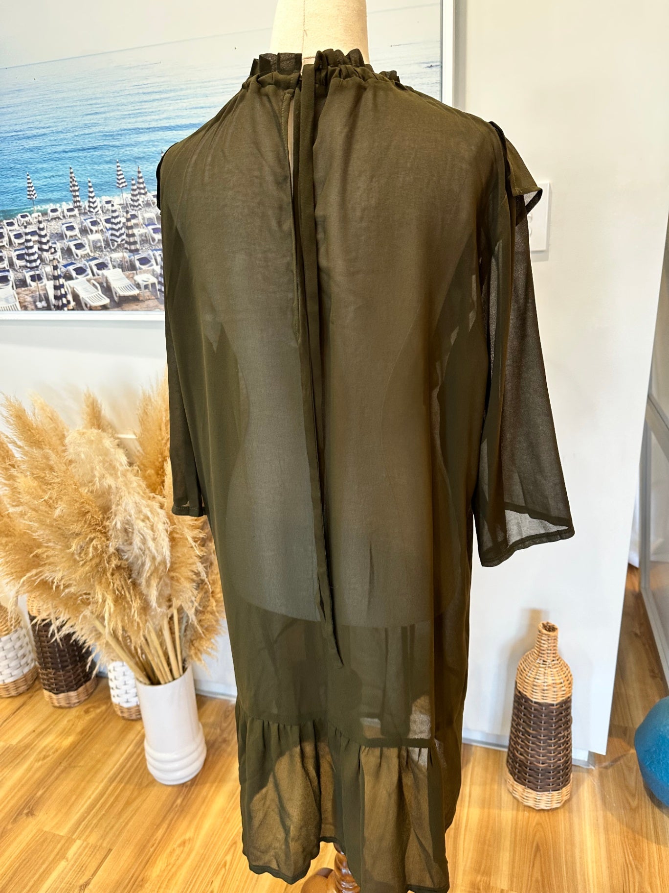 Kilt - Dress - Size 12 - Olive green