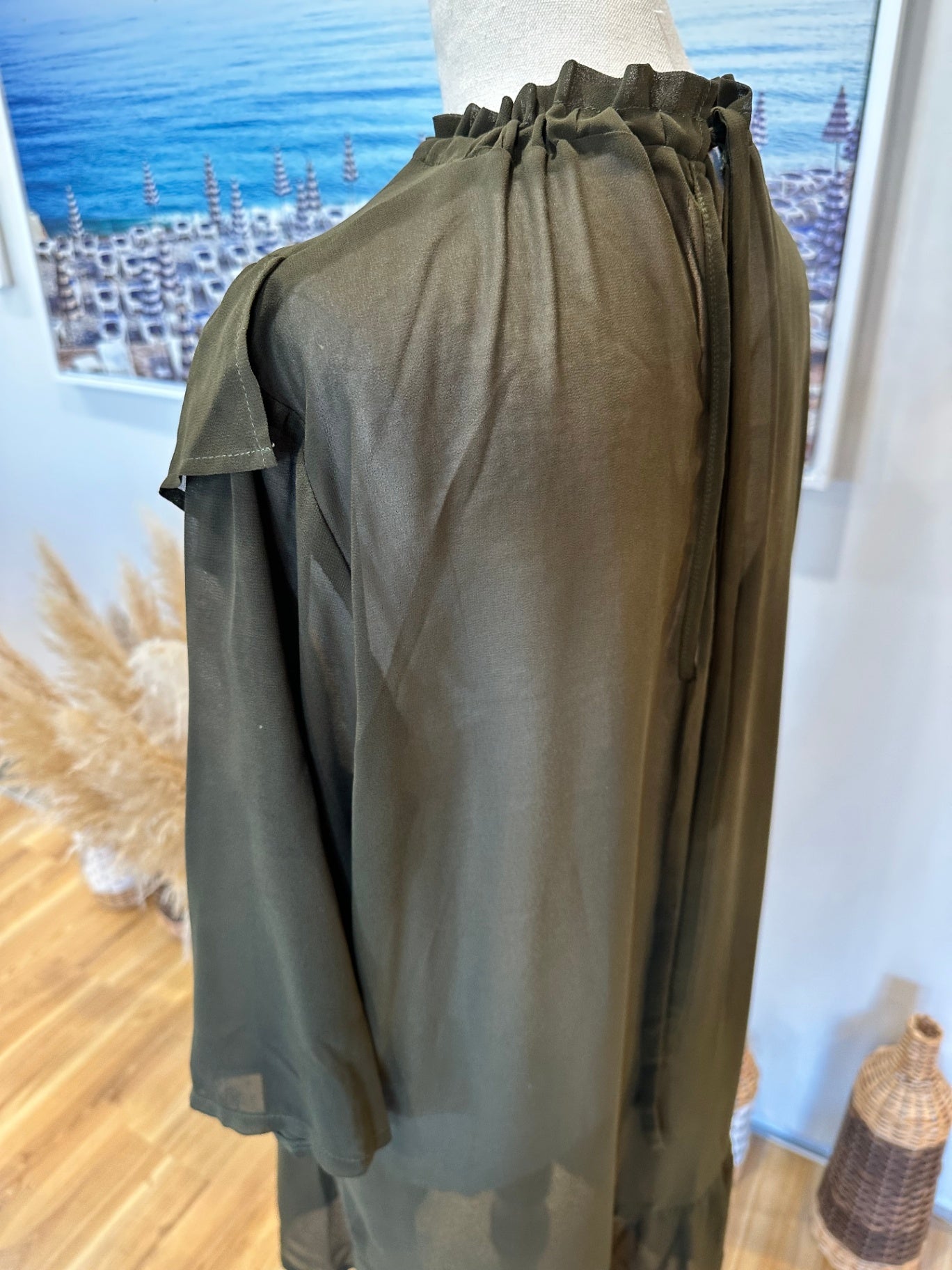 Kilt - Dress - Size 12 - Olive green