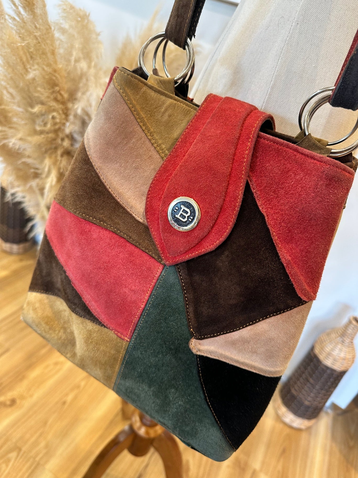 Patchwork - Suede - Handbag