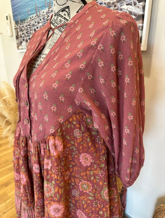 [SALE] Spell - Utopia - Mini Dress - Extra Small - Pink with yellow accents