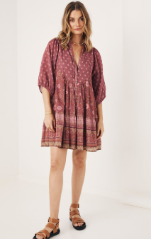 [SALE] Spell - Utopia - Mini Dress - Extra Small - Pink with yellow accents