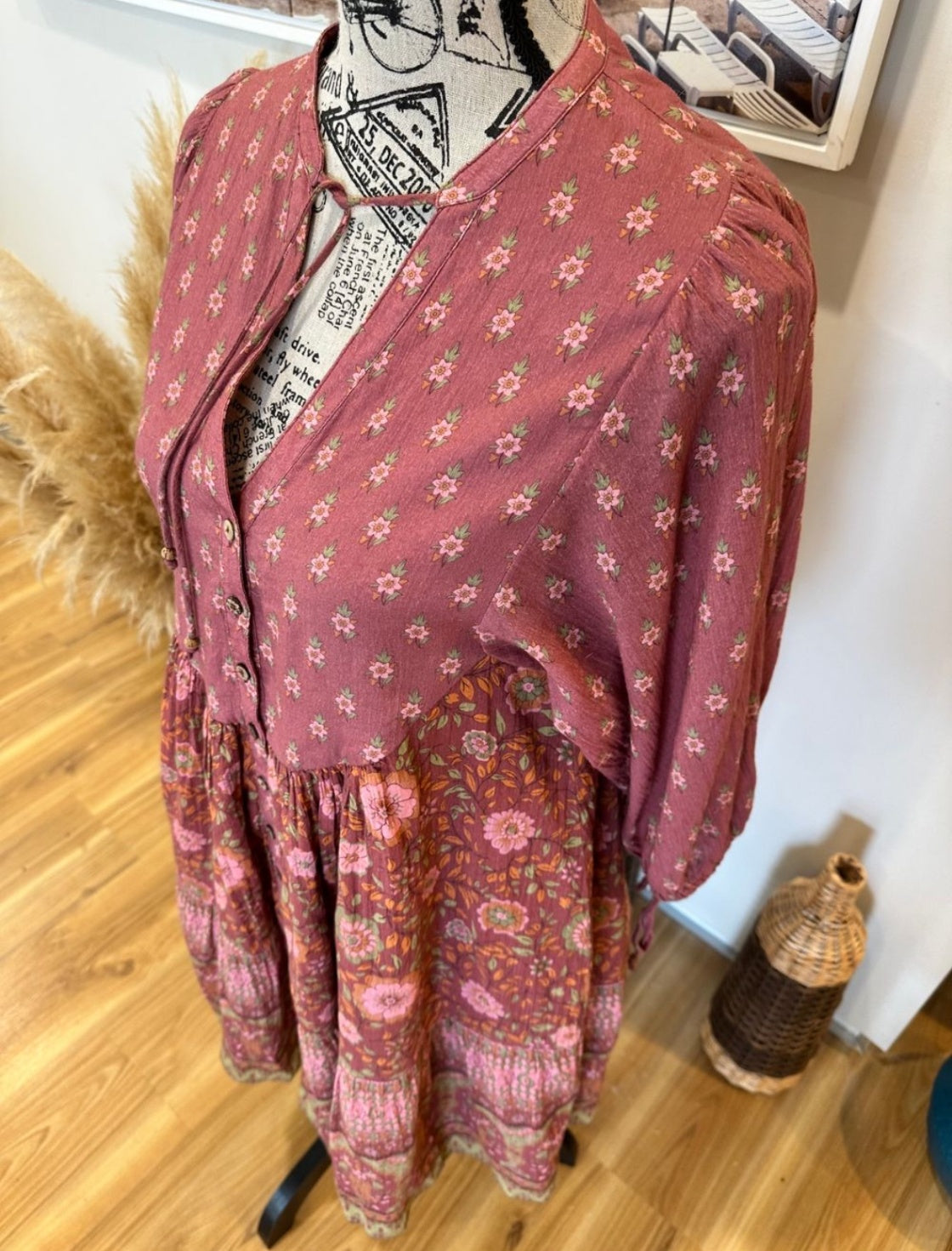 [SALE] Spell - Utopia - Mini Dress - Extra Small - Pink with yellow accents