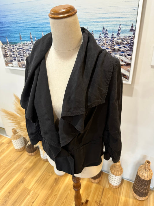 David Lawrence - Crop Jacket - Size 12 - Black
