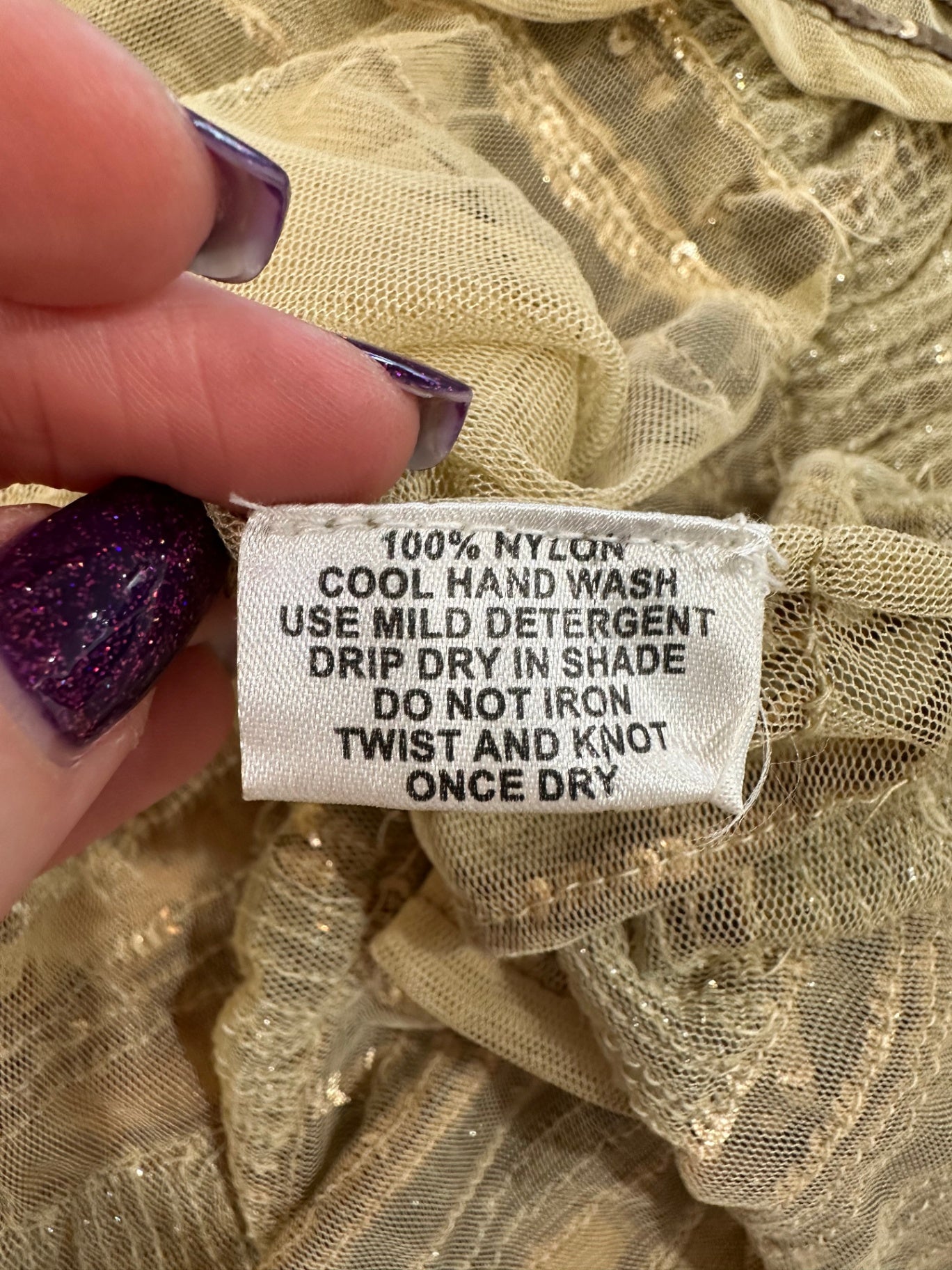 [SALE] Ruby Yaya - Sequin Top - Large - Cream & Gold