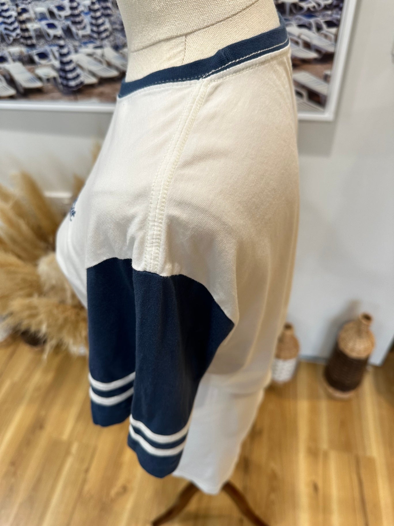 [SALE] Element - T-Shirt - Small - Cream and Navy Blue