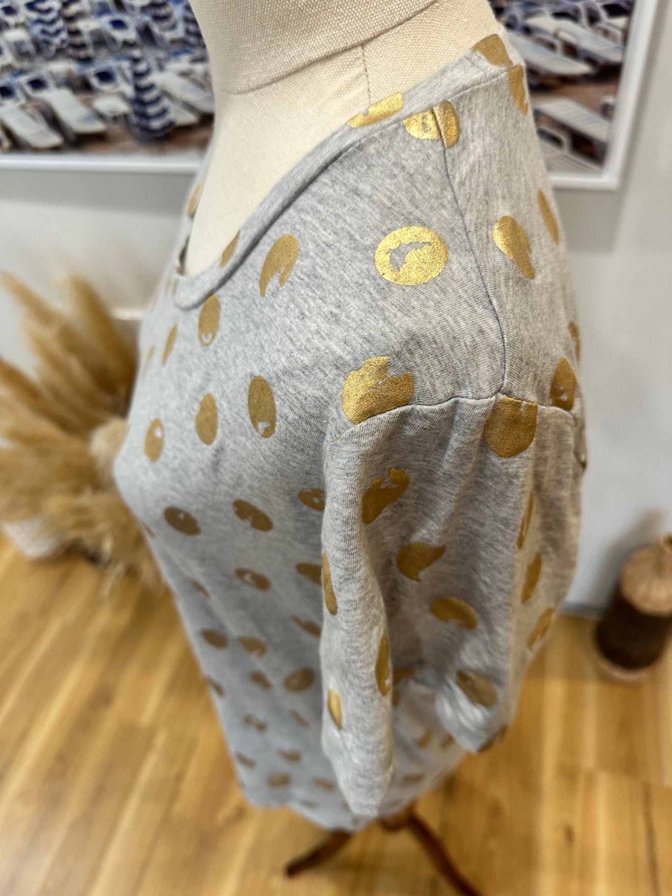 Ketz-Ke - T-Shirt - Size 8 - Grey with Gold