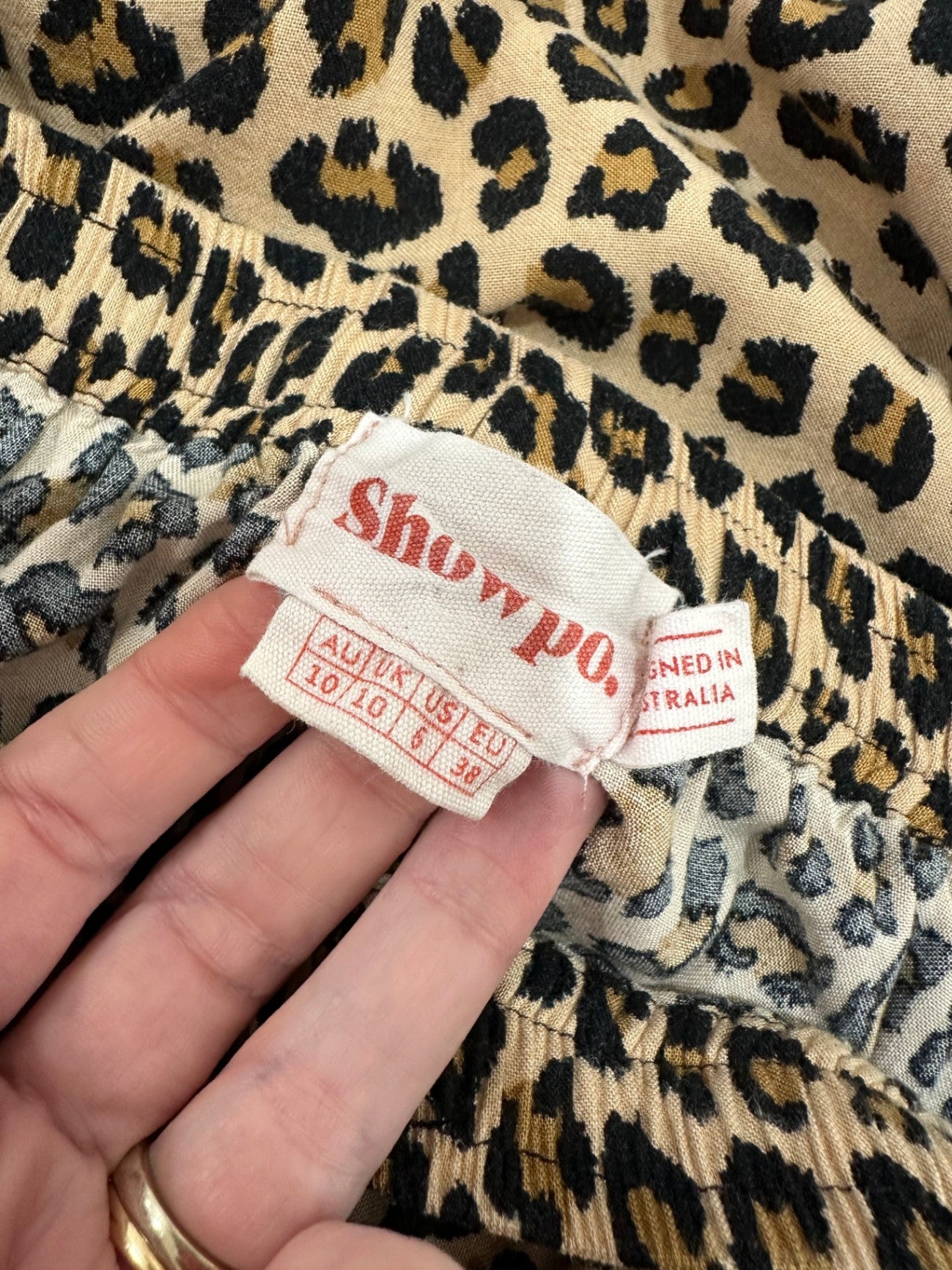 Showpo - Skirt - Size 10 - Leopard print