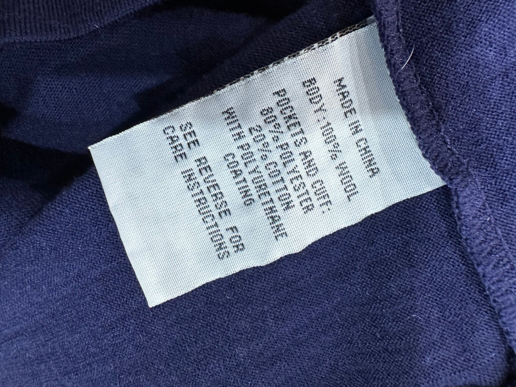 [SALE] Whistle - Tunic Dress - Small - Navy Blue - 100% wool