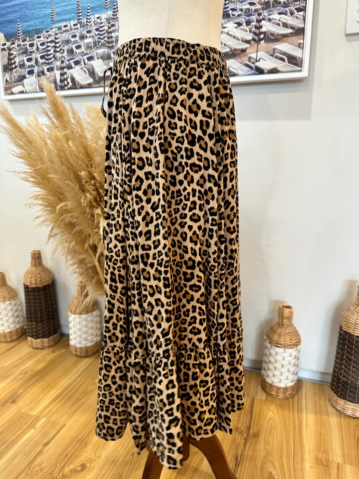 Showpo - Skirt - Size 10 - Leopard print