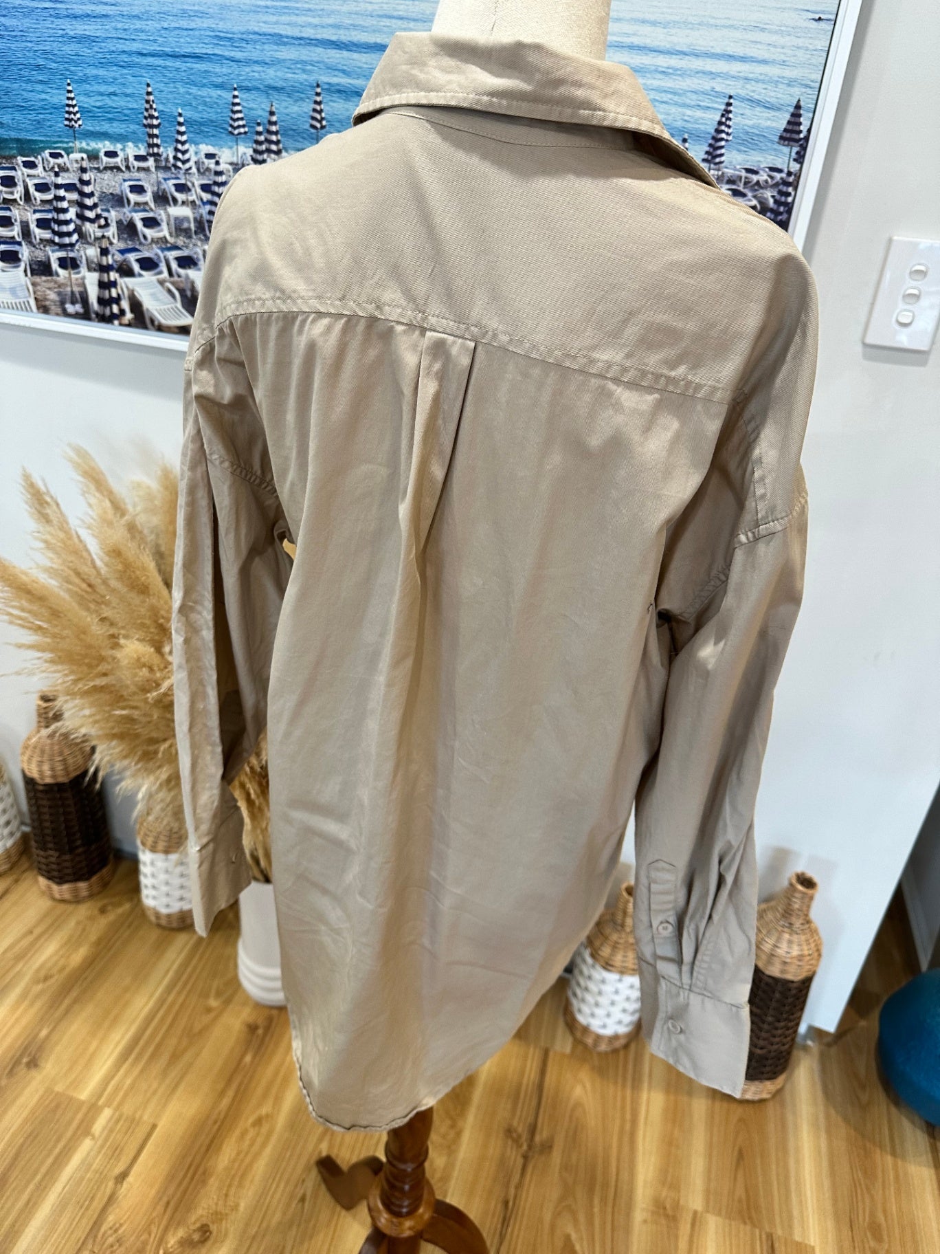 Kookai Shirt - Size 10 - Beige