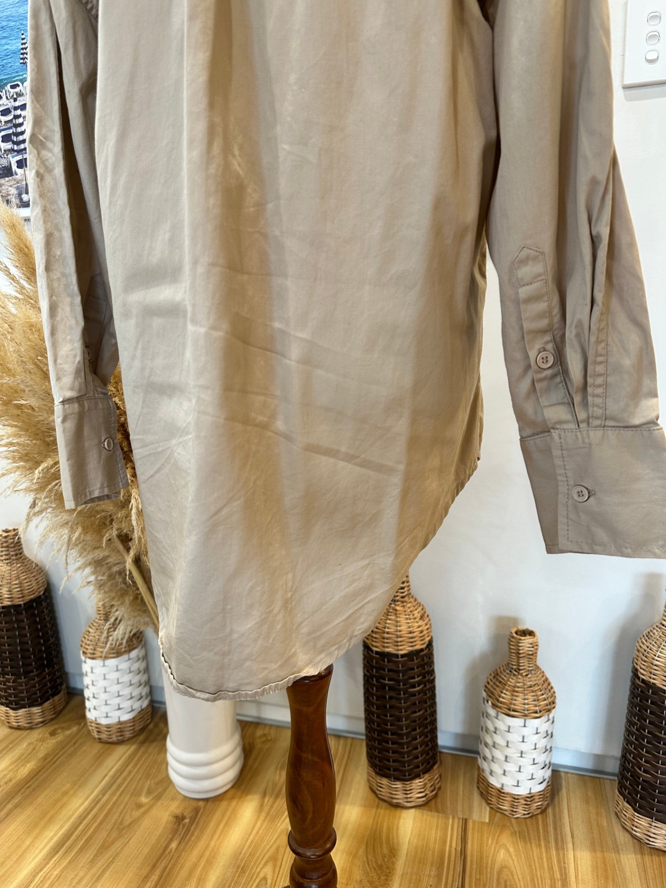 Kookai Shirt - Size 10 - Beige