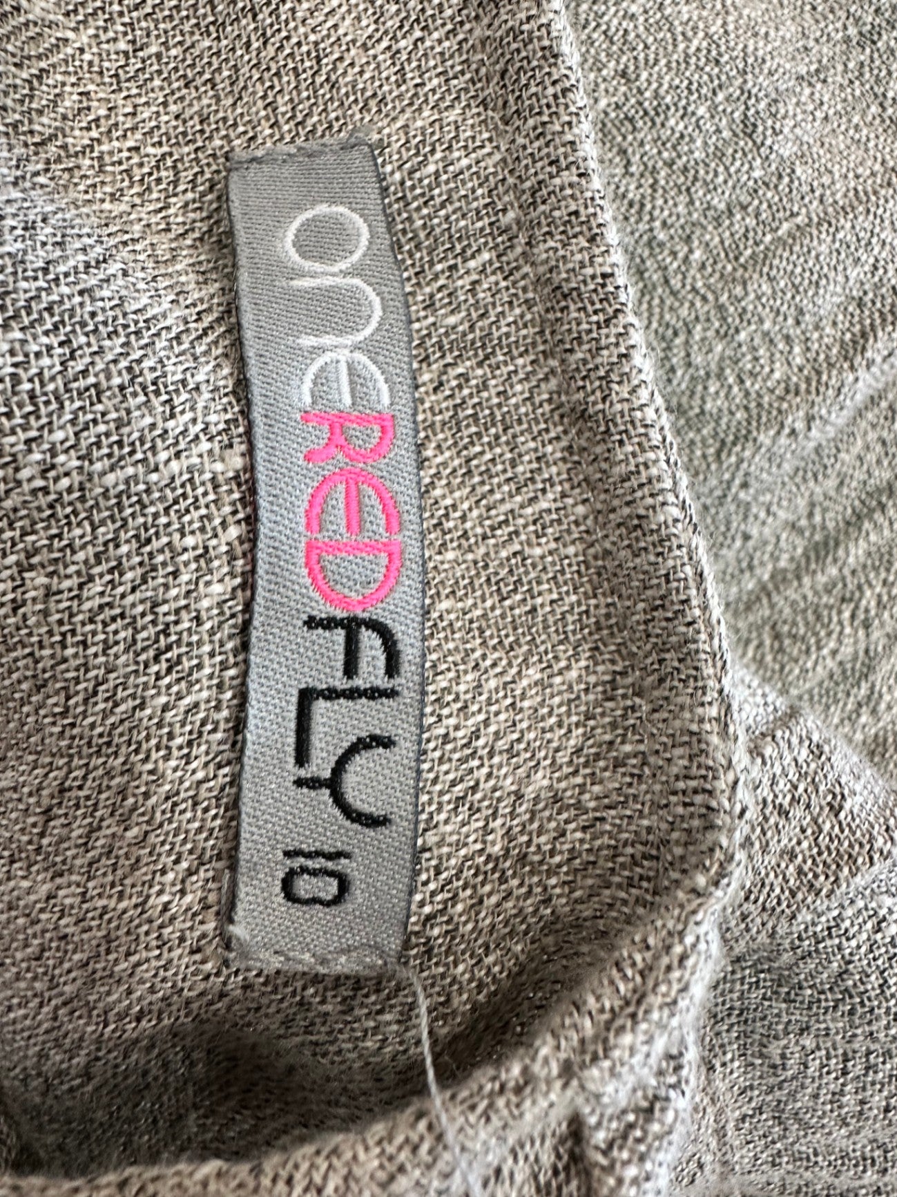 [SALE] One Red Fly - Mini Dress - Extra Small - Grey with turquoise embroidery