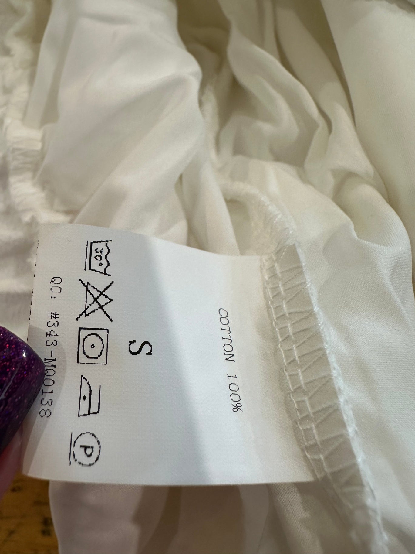 [SALE] Pants - Small - White - 100% Cotton