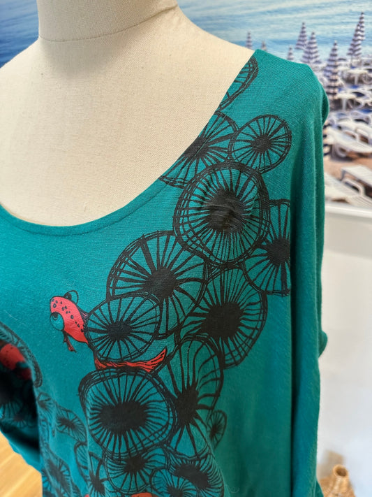 Batwing Jumper - One Size - Teal