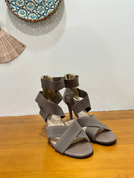 [SALE] Strappy Heels - Taupe - Size 39